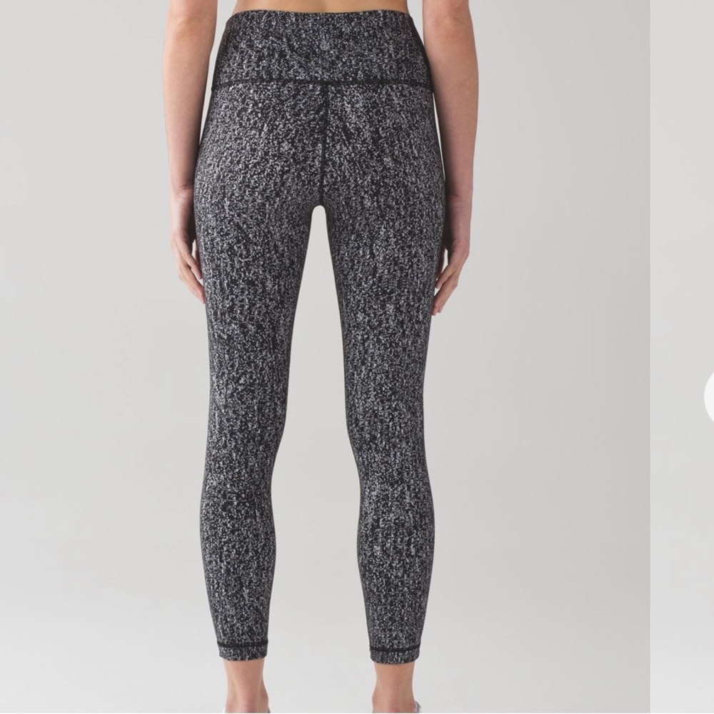 Lululemon High Times Pant Luon Suited Jacquard Black White
